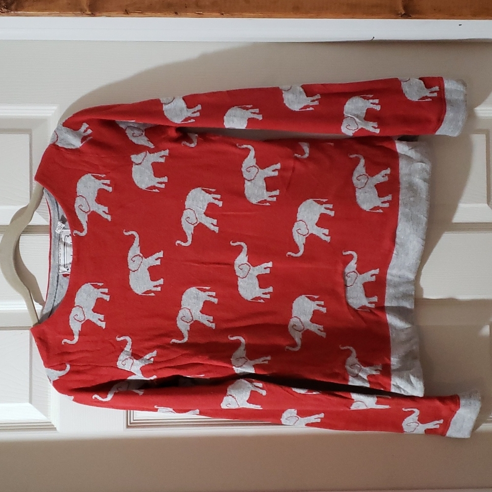 ModCloth brand Portrait of a Flower elephant crew neck sweater